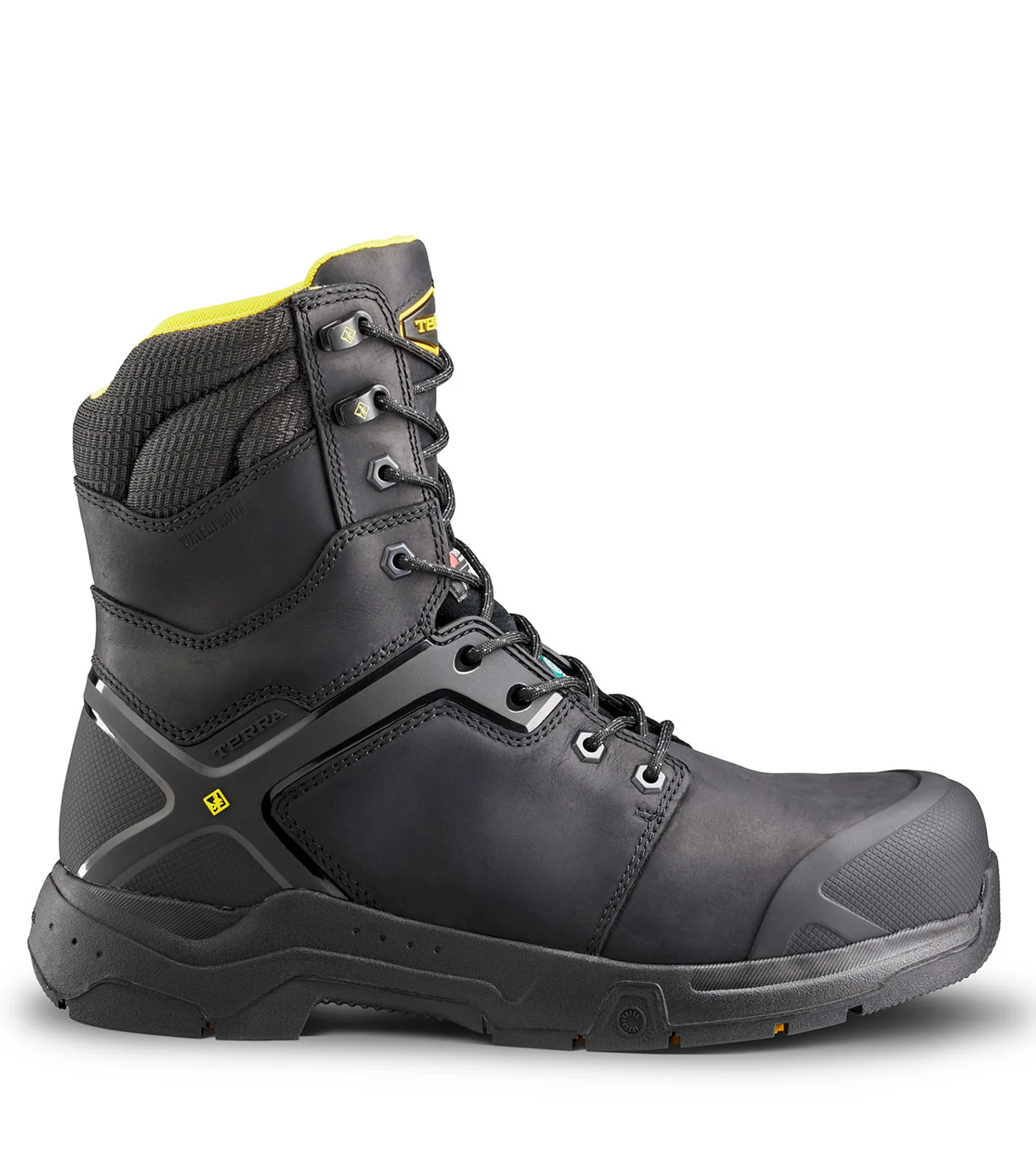 Bottes de travail 8" Carbine (noir) avec membrane imperméable – Terra - Image 2