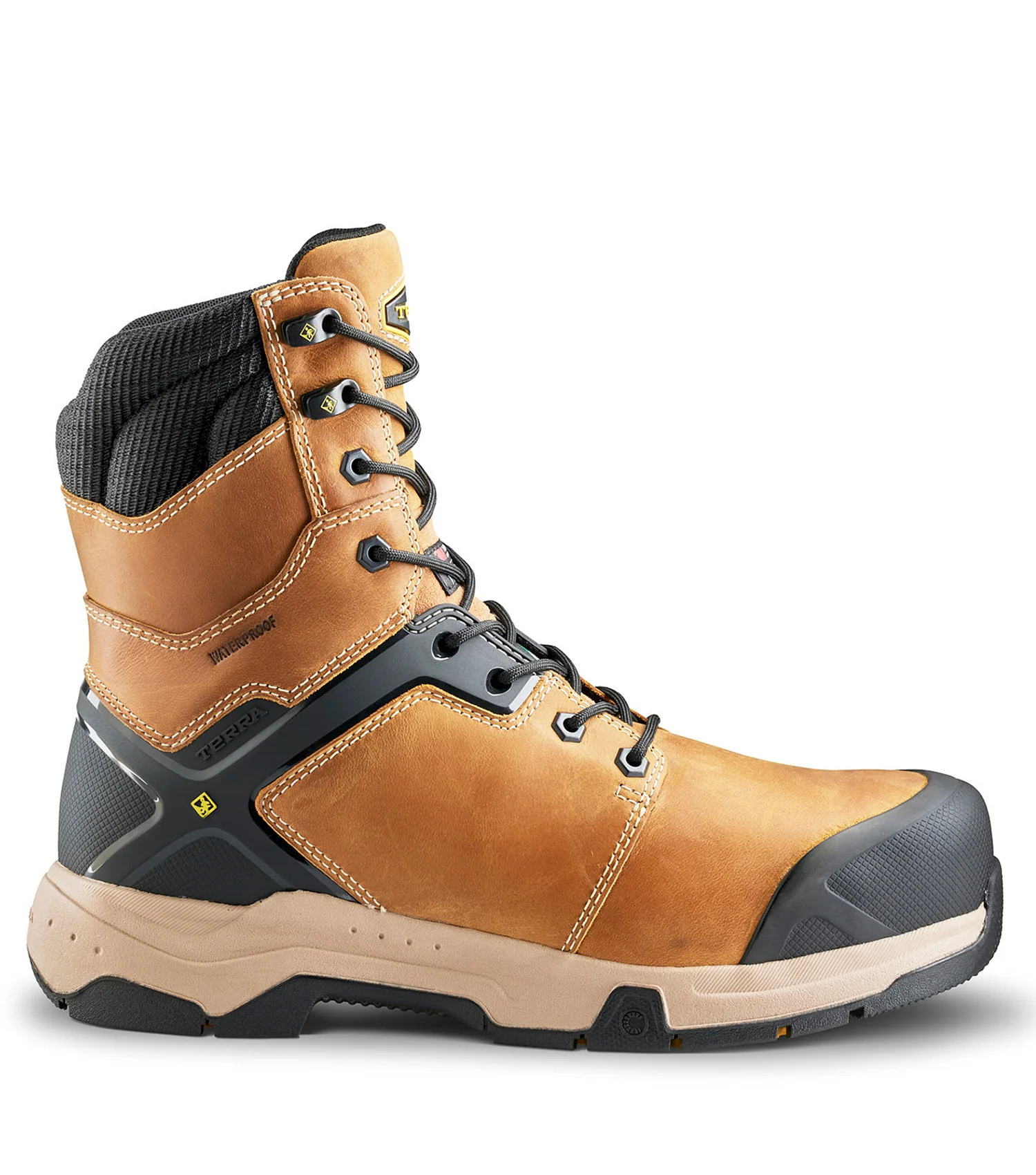 Bottes de travail 8" Carbine (tan) avec membrane imperméable - Terra - Image 2