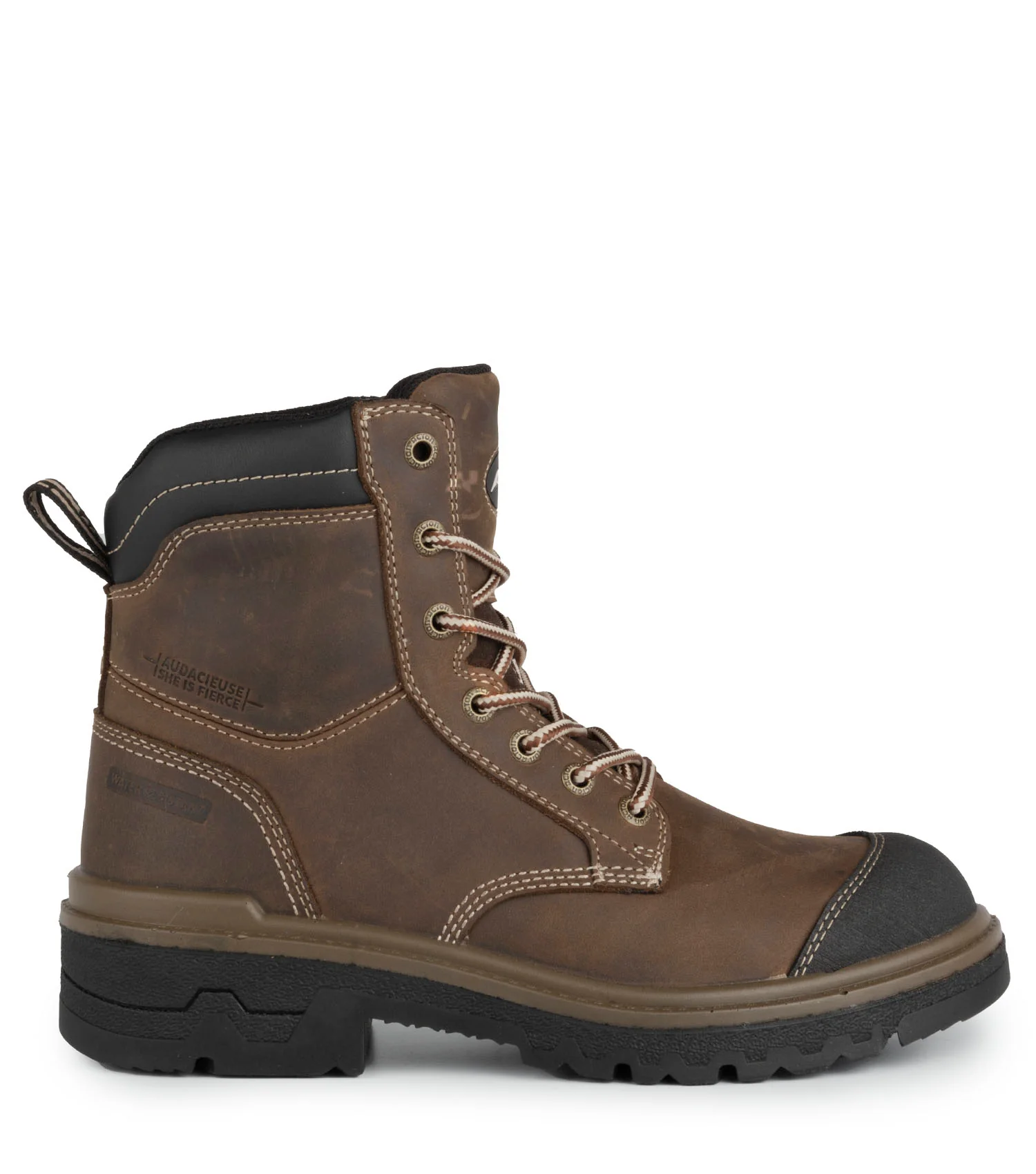 Bottes de travail 8'' FIERCE en cuir pleine fleur, pour femme - Acton - Image 2