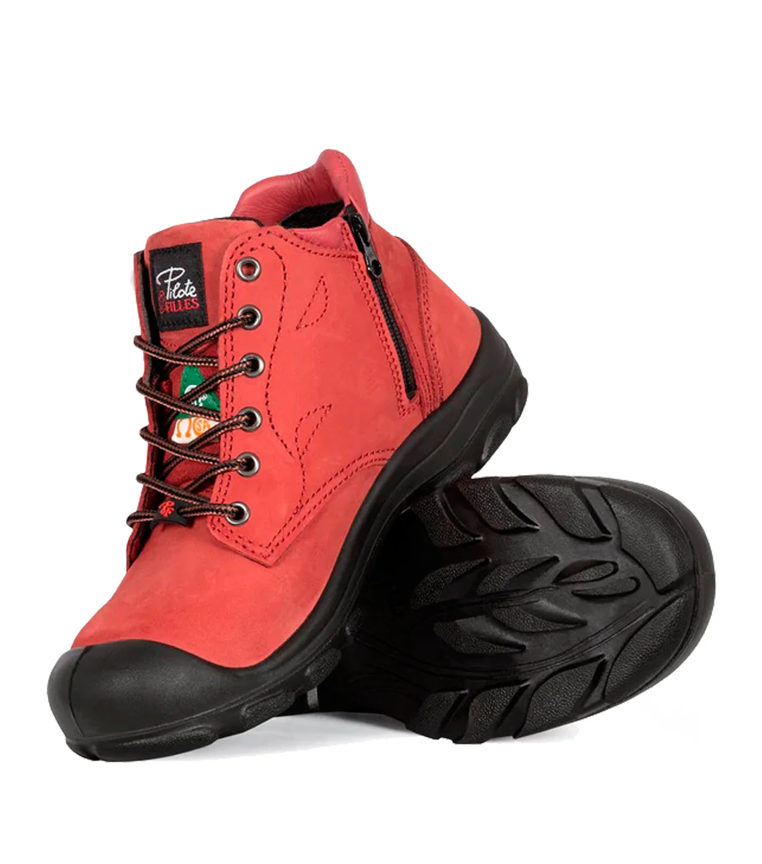 Bottillons de travail 6'' S556 en cuir nubuck - Pilote & Filles - Image 3