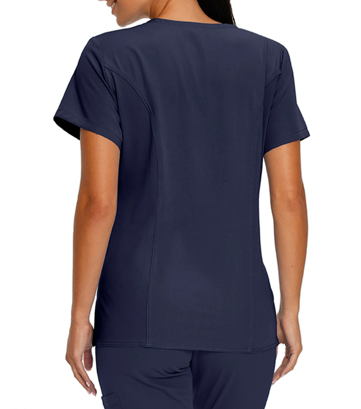 Haut d'uniforme Encolure en V à 4 poches 659 Marine – Whitecross - Image 2