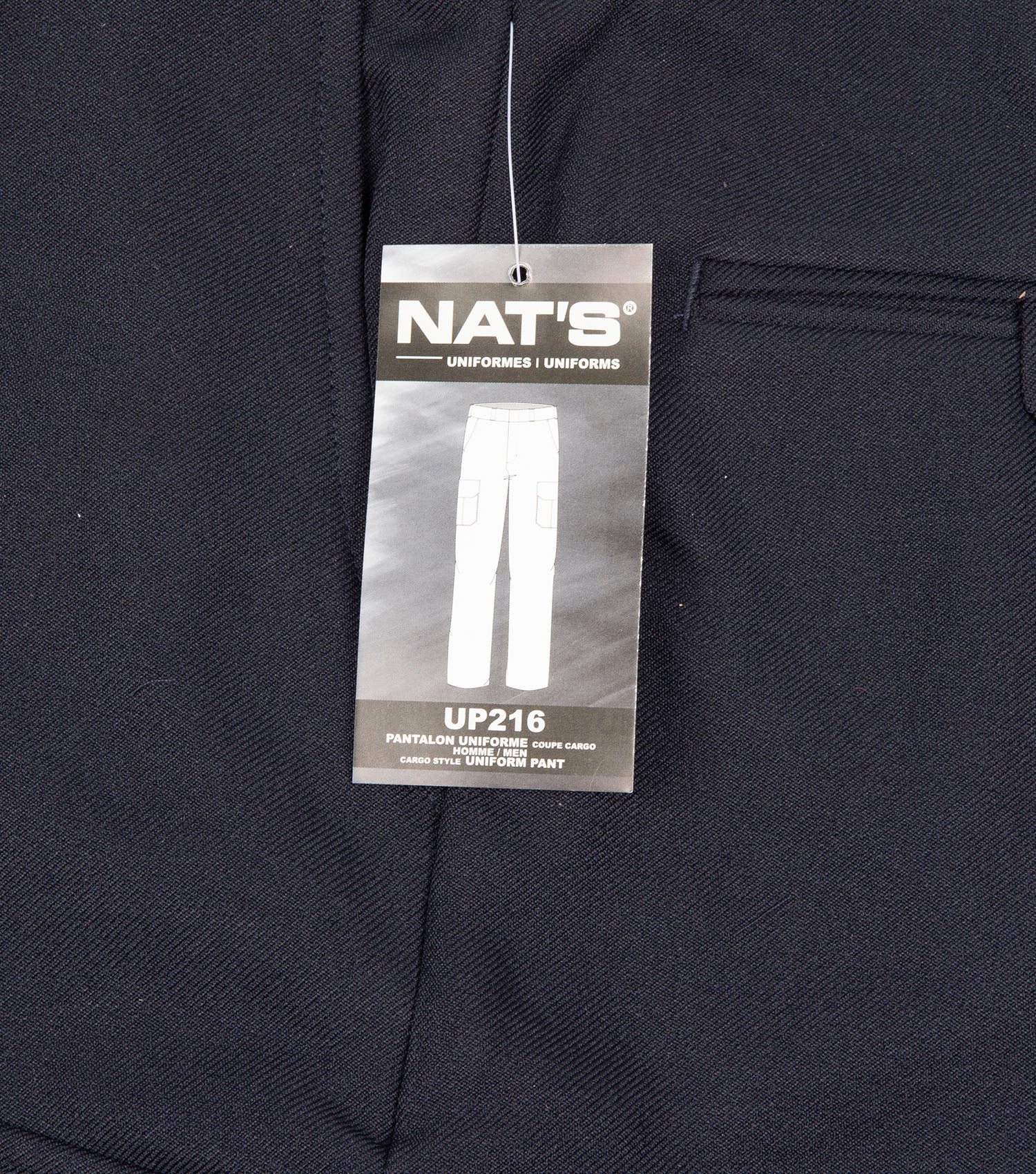 Pantalon cargo d'uniforme bleu foncé - Nat's - Image 3
