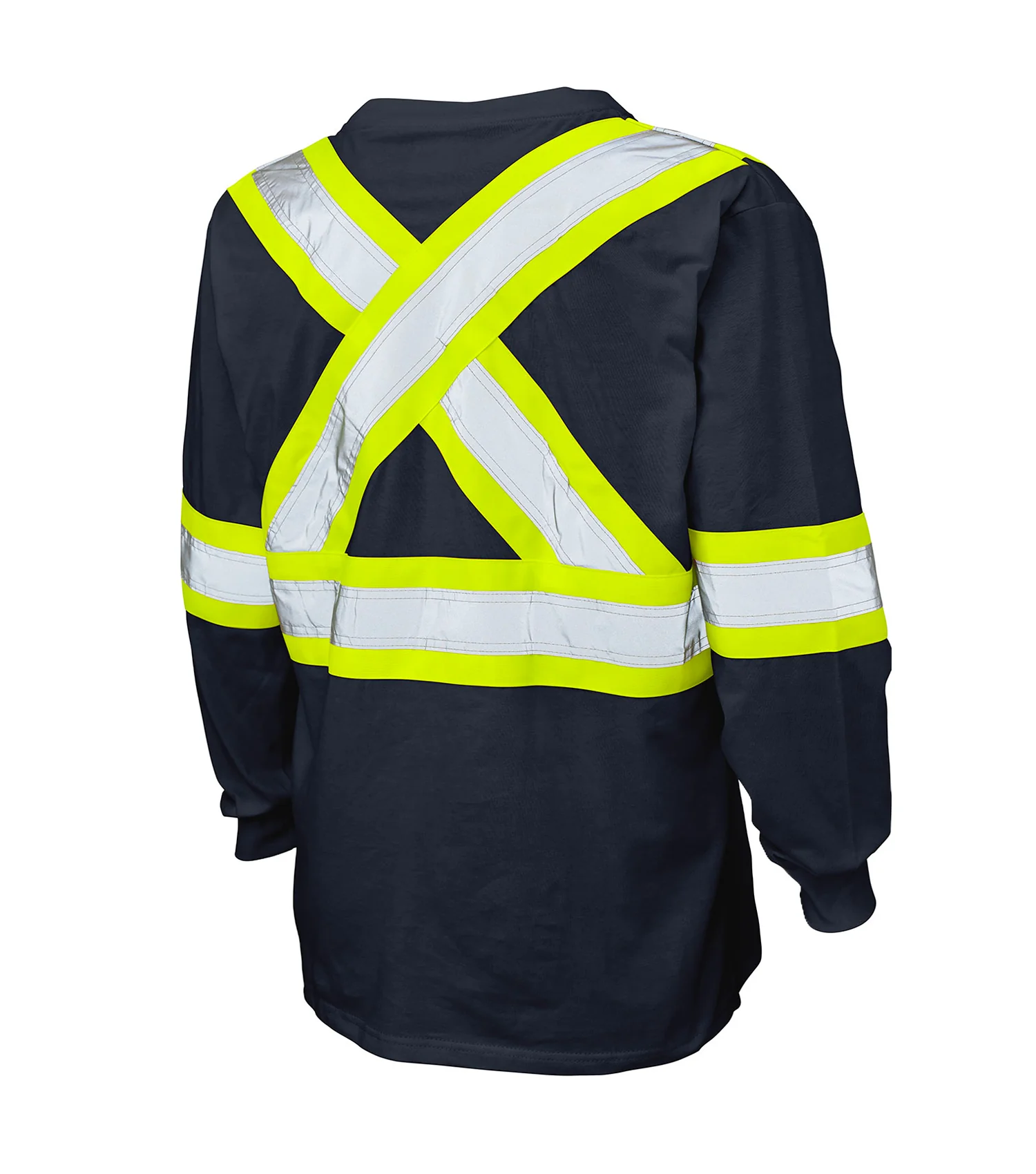T-Shirt De Sécurité À Manches Longues En Jersey Marine - Tough Duck - Image 2