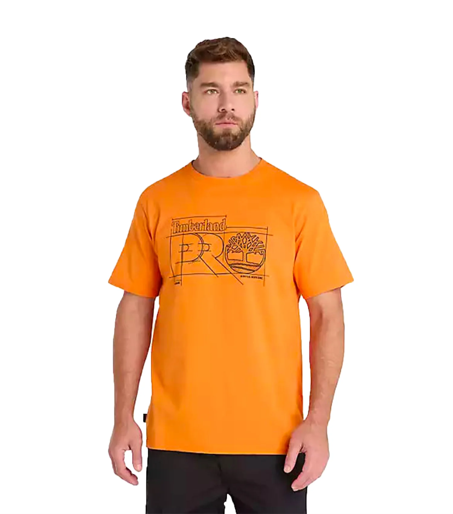 T-Shirt Innovation Blueprint Homme Orange - Timberland - Image 2