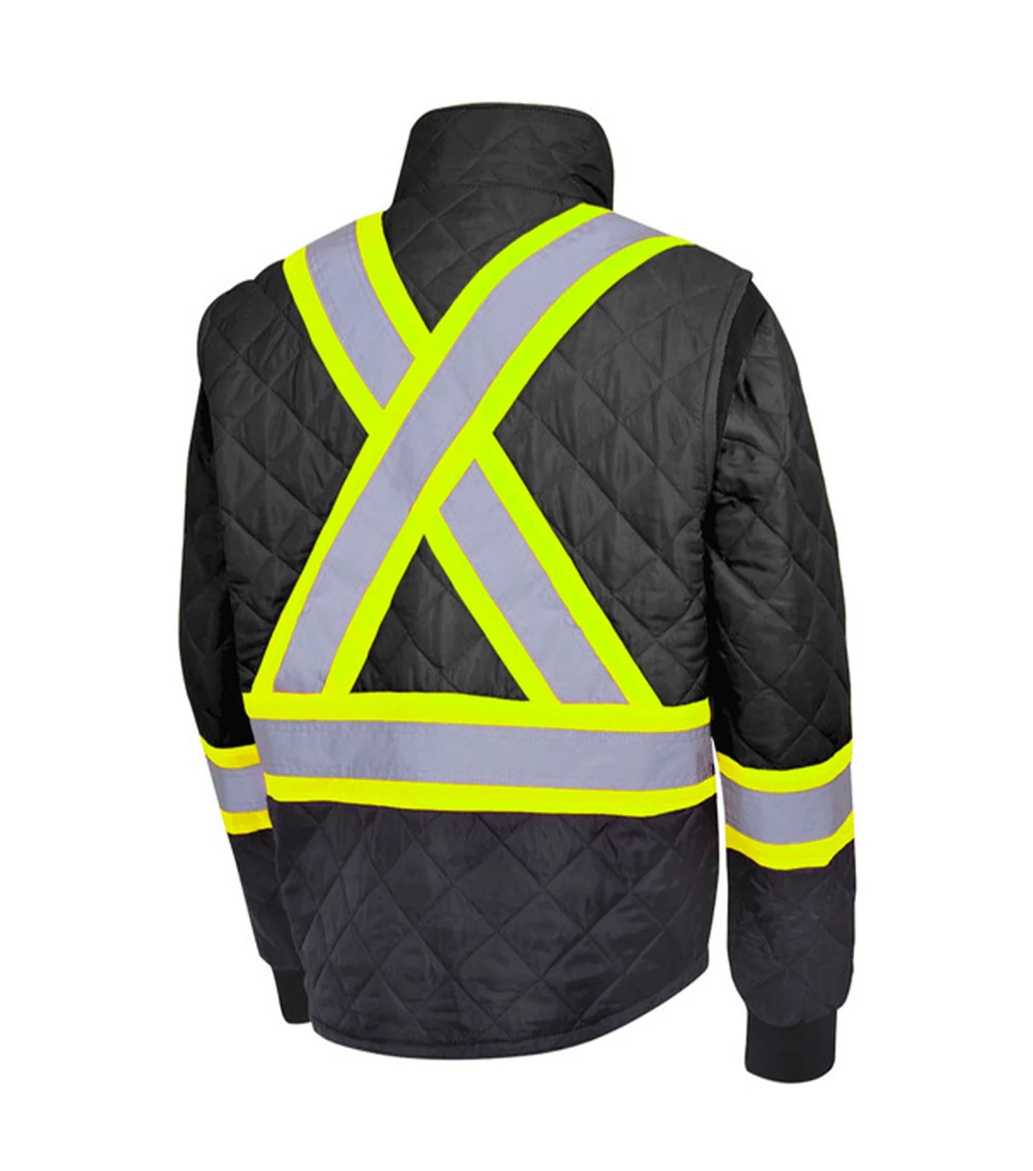 Veste de congélation matelassée haute visibilité V1170170-L Noir - Pio - Image 2